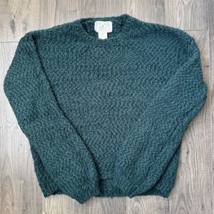 Ruby Moon Women's Teal Green Textured Knit Sweater Pullover Size S